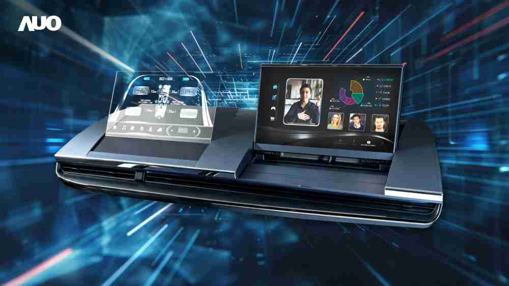 2121非凡Micro LED Display HMI解决方案打造透明Micro LED前座仪表，，，呈现信息并保留驾驶视野开阔；亦为副驾驶座乘客打造收放自如的Micro LED屏幕，，在不影响显示质量的前提于显示区内建镜头，，，让用户能与视讯对象直接眼神接触，，，提供绝佳的双向沟通体验